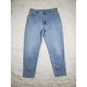 Vintage 80s 90s Lee Women's Mom Jeans High Rise Stone Wash Tapered Size 25